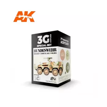 Камуфляжные цвета пустыни Бундесвера, 3rd Gen Acrylic Paint Sets