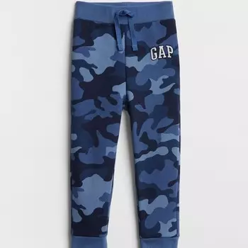 Камуфляжные джоггеры с вышитым логотипом Gap, синий