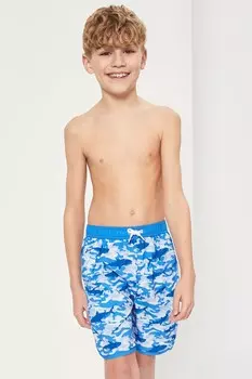 Камуфляжные шорты для плавания для мальчиков Harry Bear, синий