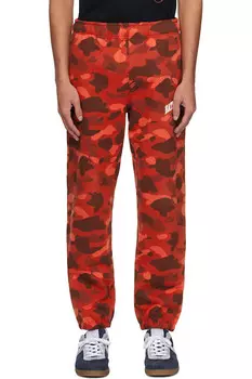 Камуфляжные спортивные штаны Color Bape, красный