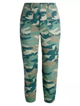 Камуфляжные Укороченные Брюки Mother Shaker, blue / green / camo