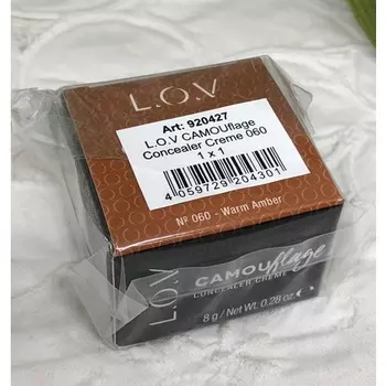 Камуфляжный консилер Creme 8G Warm Amber, L.O.V