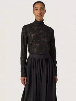 Камуфляжный кружевной топ Soaked In Luxury, черный