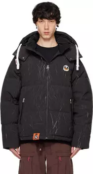 Камуфляжный пуховик с капюшоном и логотипом Moonface AAPE by A Bathing Ape