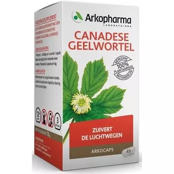 Канадский желтый корень, 45 капсул, Arkocaps