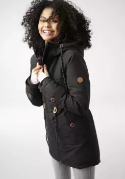 KangaROOS зимняя куртка с капюшоном, черный