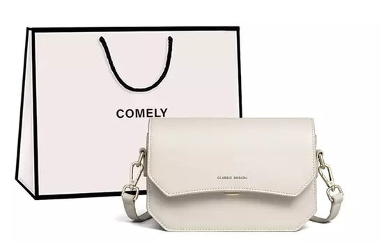 Kangli COMELY Женская сумка через плечо, Off-white (подарочная коробка с сердцебиением)