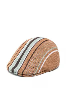 Kangol берет Clubhouse Stripe 507, коричневый