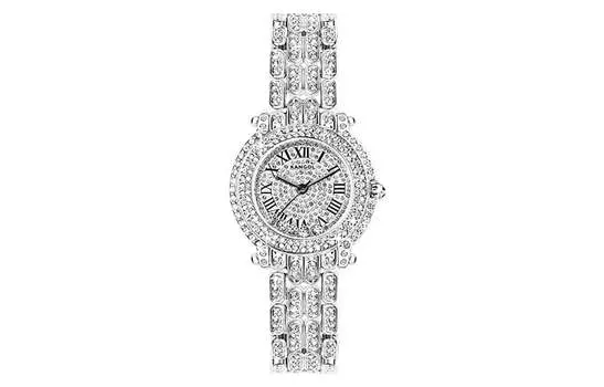 KANGOL КАНГОЛ Женские часы, Элегантная серебряная модель богини [высококлассная подарочная коробка для влюбленных]