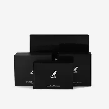 KANGOL Нейлоновая сумка через плечо большого размера унисекс, цвет черный/слоновая кость