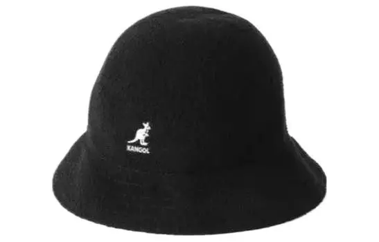 KANGOL Панама из акрилового волокна, модакрила и нейлона, унисекс, черная