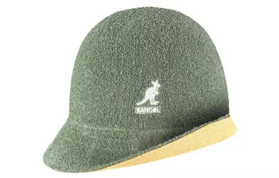 KANGOL Панама унисекс, зеленая/желтые