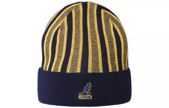 KANGOL Шапка унисекс желтая/синяя
