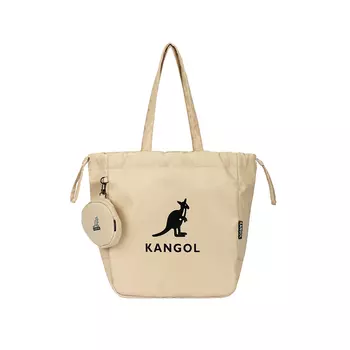 KANGOL Тканевая вместительная сумка-тоут, спортивная сумка, сумка на плечо, большого размера, унисекс, черная