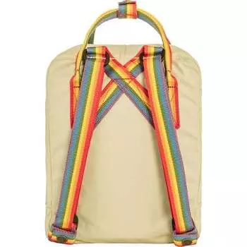 Kanken Rainbow Mini 7L Backpack Fjallraven, цвет Light Oak/Rainbow Pattern