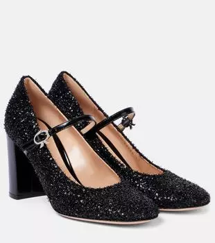 Канвасные лоферы Gianvito Rossi, Black+Black