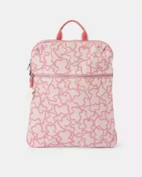 Kaos New Colors Рюкзак из нейлона с розовым принтом Tous, цвет Rosa