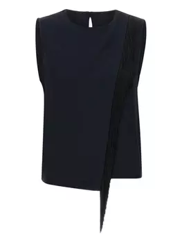 Kaos топ с бахромой, черный