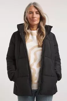 Капающее черное пальто JD Williams, черный