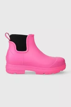 Капельные резиновые сапоги Ugg, розовый