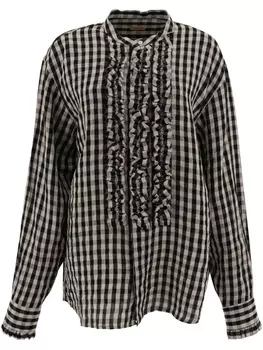 KAPITAL рубашка в клетку гингем