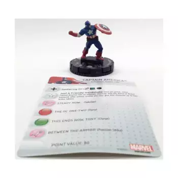 Капитан Америка № 001 (С), Marvel HeroClix - Civil War Organized Play - Singles