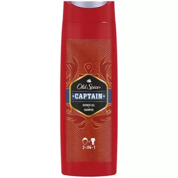 Капитан гель для душа и шампунь для мужчин 400мл, Old Spice