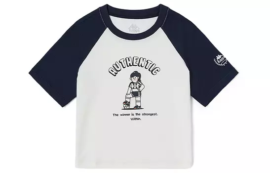 Kappa Футболка женская корейская белая