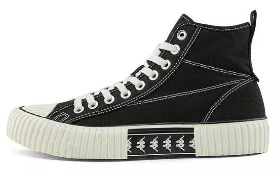 Кеды Kappa Canvas Shoes Unisex High-Top Black