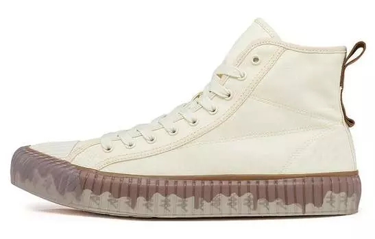 Кеды Kappa Canvas Shoes Unisex High-Top Winter Day White