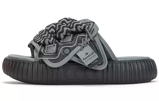 Kappa Вьетнамки унисекс, цвет black/advanced gray-990