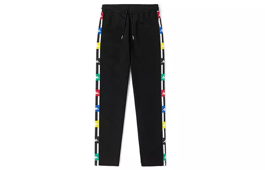 Kappa Женские трикотажные спортивные штаны, цвет Black