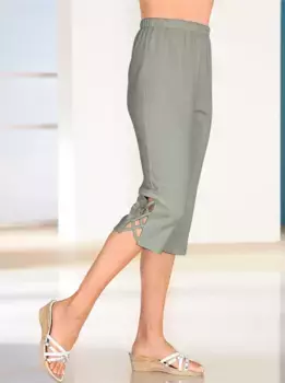 Капри брюки, хаки