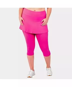 Капри для плавания с юбкой больших размеров Calypsa, розовый