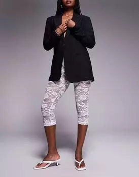 Капри из кружева River Island белого цвета