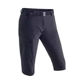 Капри Maier Sports "Inara slim 3/4", женские походные брюки, дышащие уличные брюки, брюки 3/4 с 3 карманами, синий