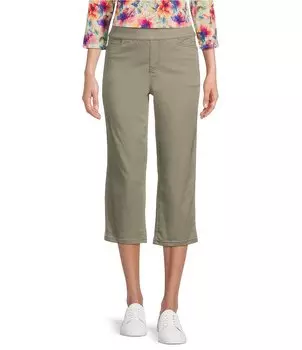 Капри с прямыми штанинами и плоской передней частью Intro Daisy, зеленый