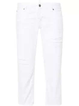 Капри укороченное Джинсы Dsquared2, белый