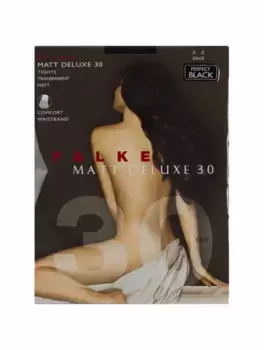 Капроновые колготки Matt Deluxe 30 Falke, черный