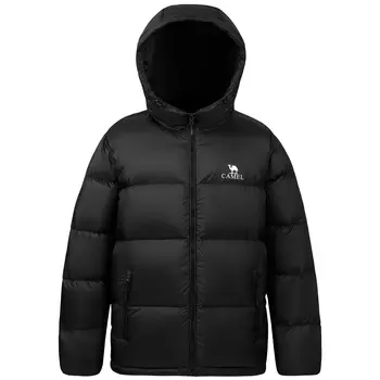 Капсульная куртка-пуховик унисекс CAMEL, Dark Olive Green/Phantom Black