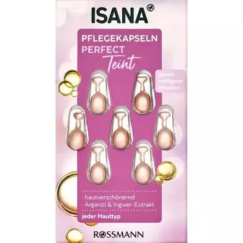 Капсулы для идеального ухода за кожей лица ISANA, 2,7 шт.