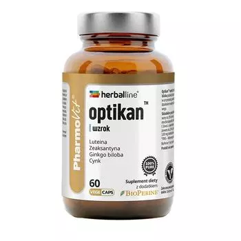 Капсулы для улучшения зрения Pharmovit Optikan Wzrok, 60 шт