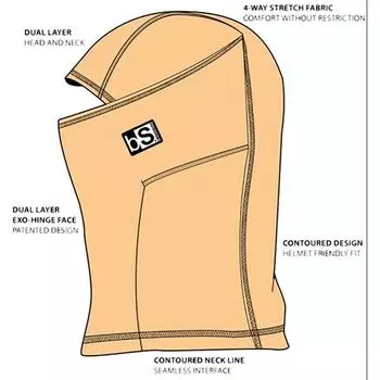 Капюшон Expedition - Детский BlackStrap, ярко-зеленый