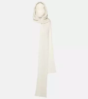 Капюшон из смесового хлопка Magda Butrym, белый