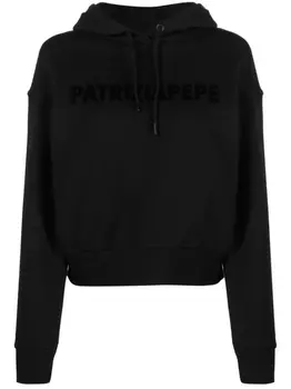 Капюшон с логотипом Patrizia Pepe, черный