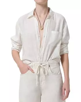 Каяла Укороченный Топ Citizens of Humanity, слоновая кость/кремовый