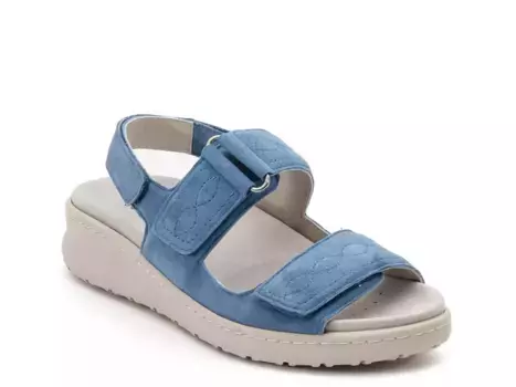 Kara Wedge Сандалии David Tate, Denim Blue