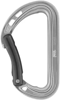 Карабин Spirit Bent Gate Petzl, серый