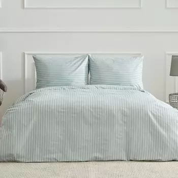 Karaca Home Josef Хаки Полосатый атласный Комплект постельного белья