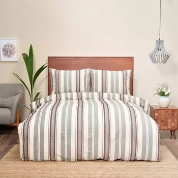 Karaca Home Lesli Indigo Комплект постельного белья, окрашенных в двойной пряже